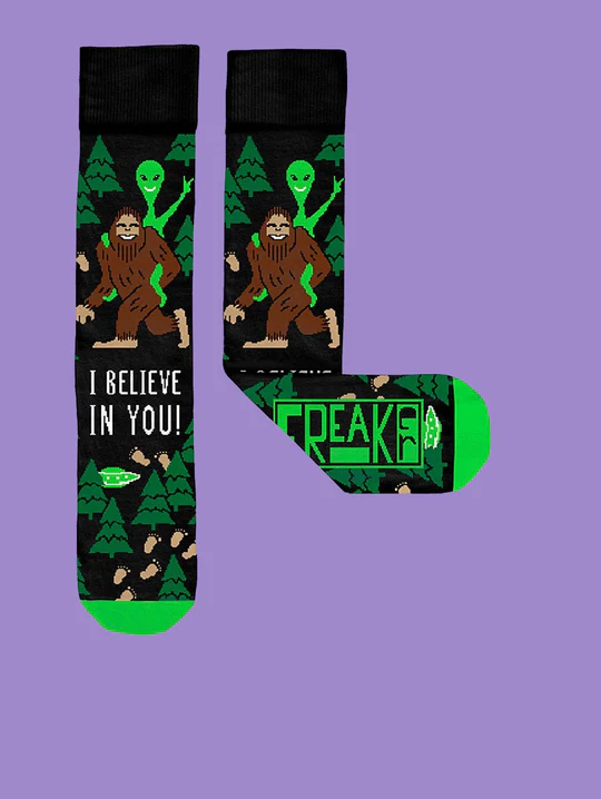 I Believe In You Freakers Socks