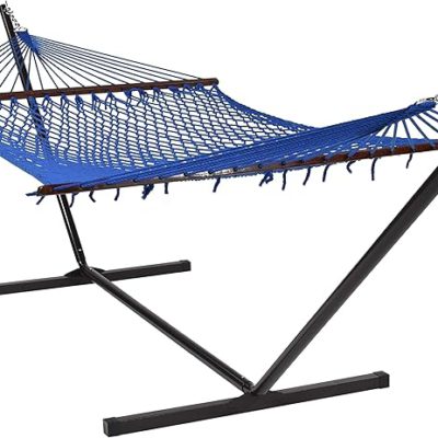 Blue Hammock & Stand Combo
