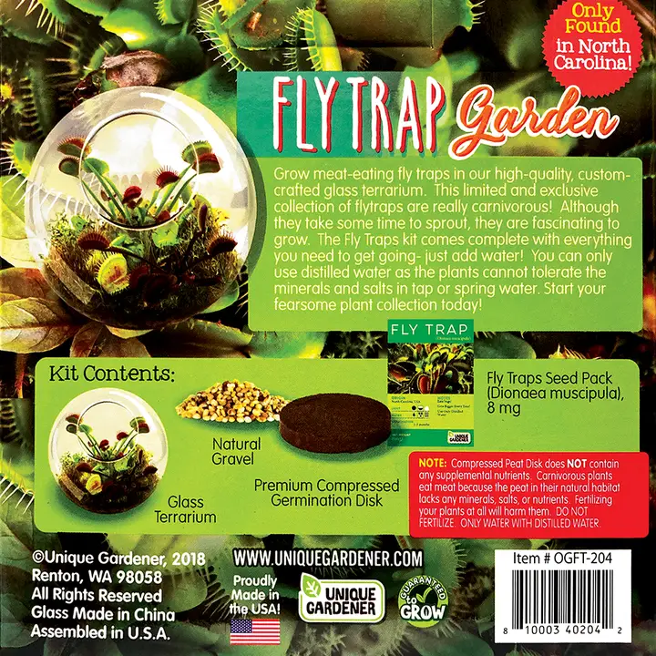 Flytraps Glass Terrarium Seed Kit