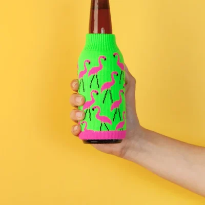Lawn Flamingo Freaker Koozie
