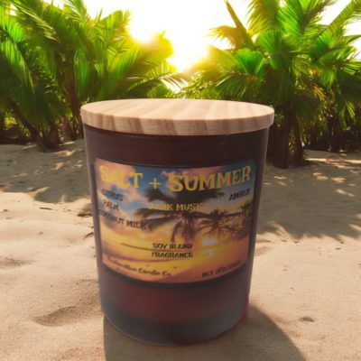 Salt + Summer Candle 10oz Frosted